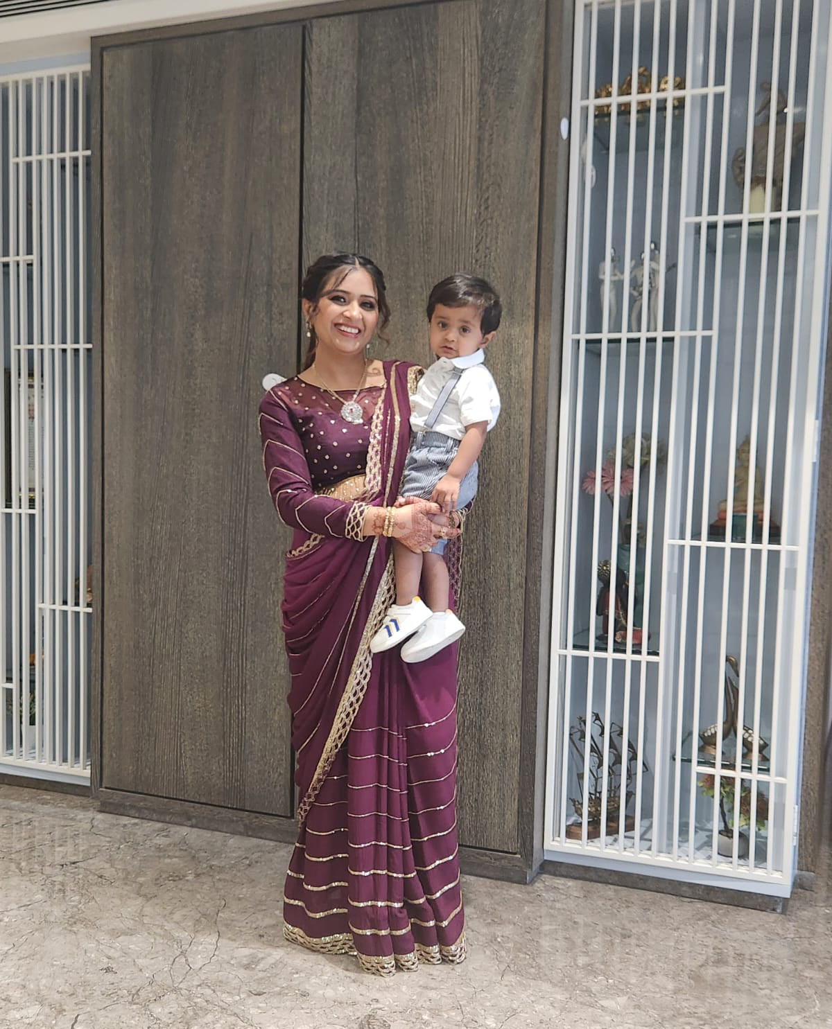 Purple Saree