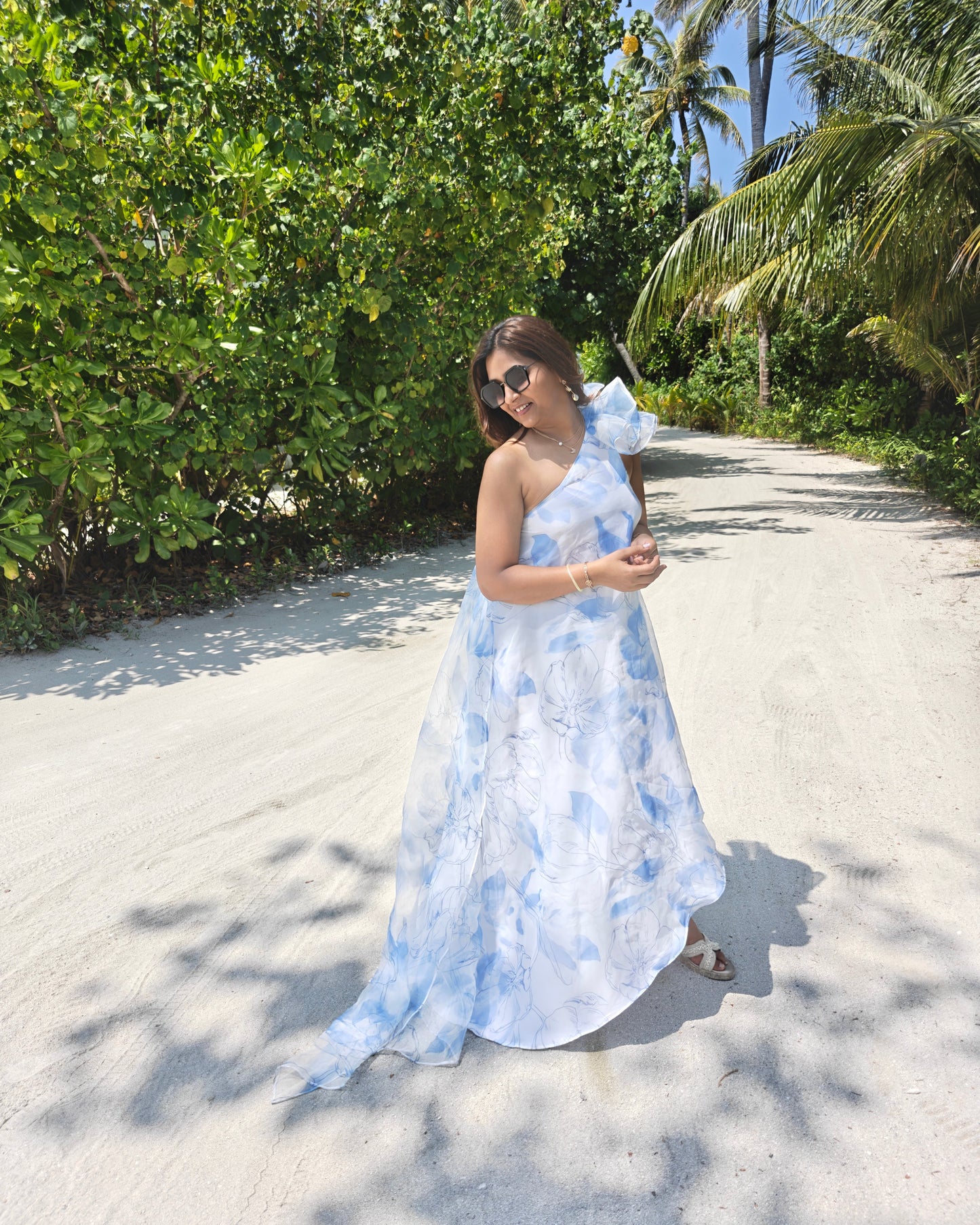 Blue Floral Dress