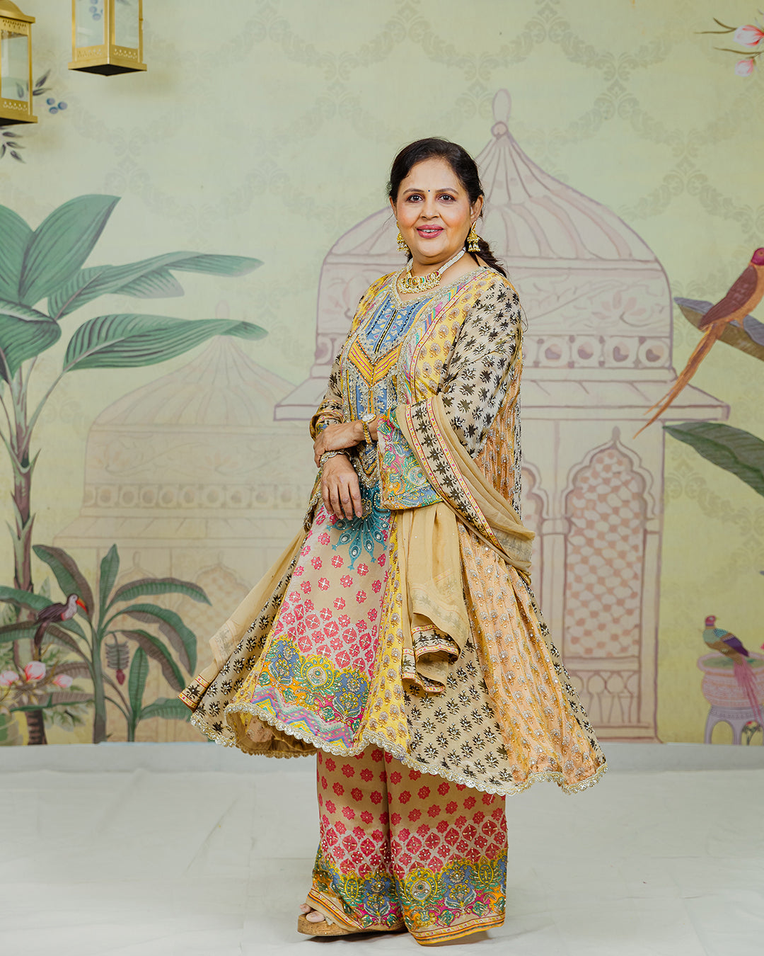 Multicolour Anarkali Dress