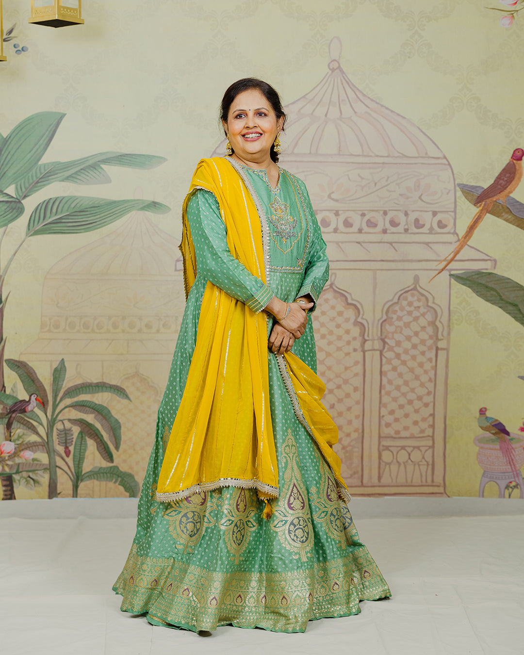 Green Anarkali