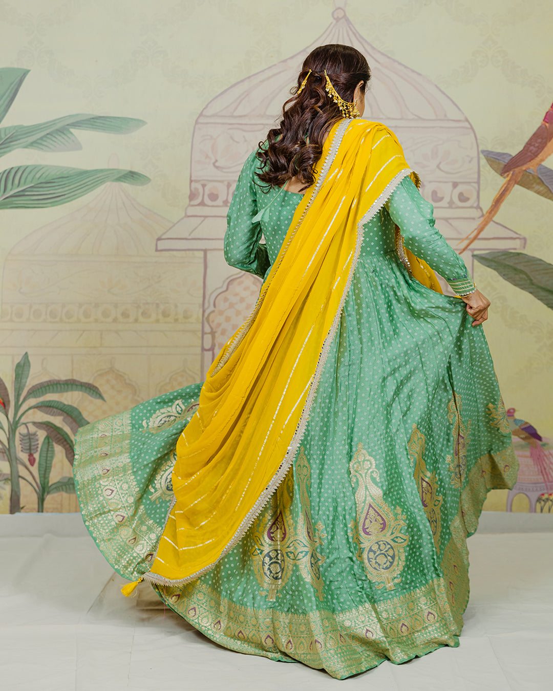 Green Anarkali