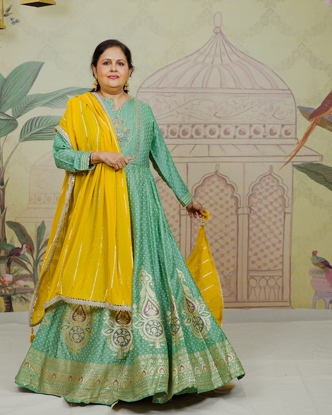 Green Anarkali