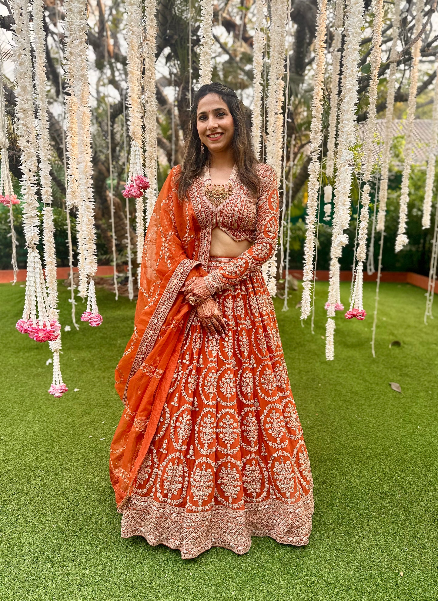 Rust Wedding Lehenga