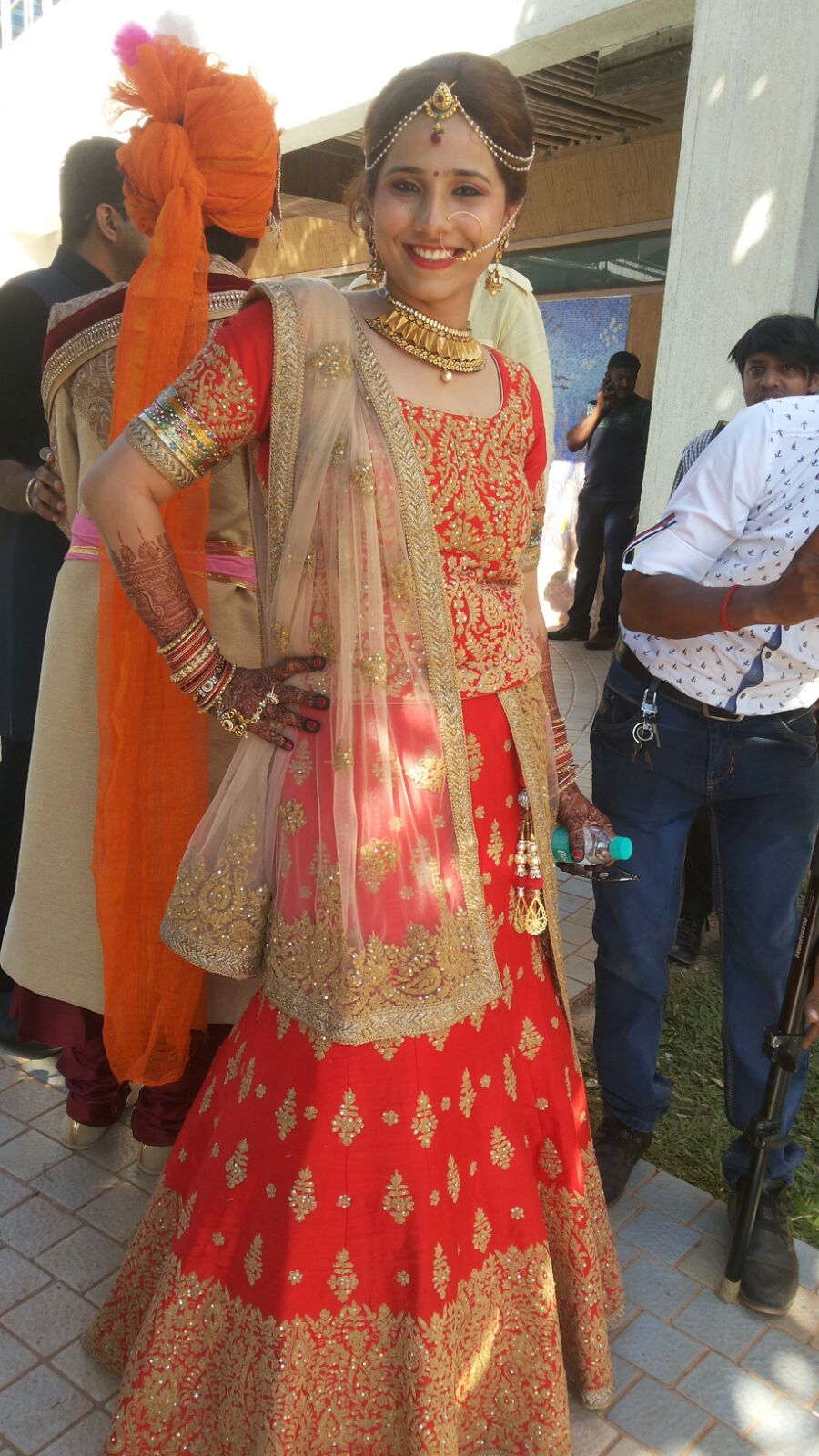 Red Lehenga